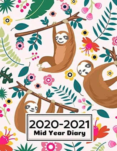 Mid Year Academic Diary 2020-2021: August 2020 - August 2021 | Month-to-View, Week-to-View, UK Holidays