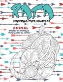 Mandala para colorear - Diseños de animales para aliviar el estrés - Animal - Rata