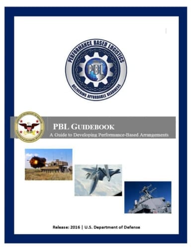 Performance Based Logistics PBL Guidebook
