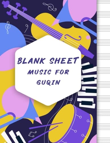 Blank Sheet Music For Guqin: Music Manuscript Paper, Clefs Notebook, composition notebook, Blank Sheet Music Composition, Mandala design (8.5 x 11 IN) ... Books Gifts | gifts Standard for studen