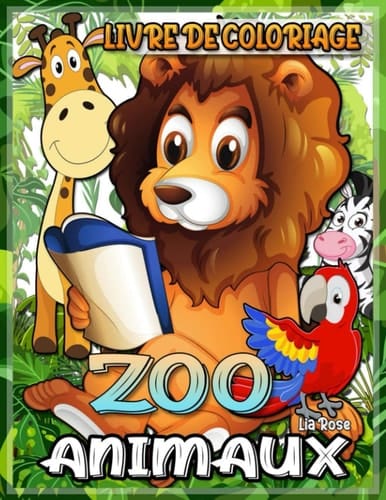 ZOO Animaux Livre de Coloriage Pages à Colorier du Livre du Zoo, Animaux | Livre de Coloriage Aquarelle Pour Enfants | Livre de Coloriage des Animaux | Livre de Coloriage de la Nature | Livre de Coloriage Mignon