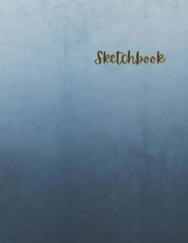 Sketchbook: Beautiful dark blue watercolor large sketchbook/notebook/journal (Beautiful Watercolor Sketchbooks)
