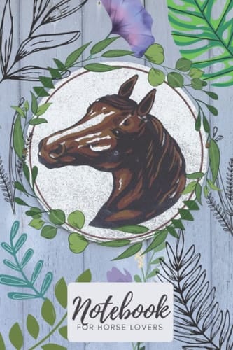 note book for horse lovers: lined note book gift for office workers, co-workers and people who love horses