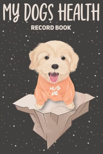 My Dogs Health Record Book: Health and Wellness Log Book Medical Vaccinations Vet Visits for Dog and Puppy Lovers Cute Golden Retriever