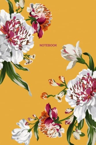 Floral Notebook 6 x 9 Lined For School, Office & Home