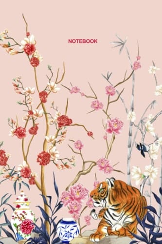 Pink Chinoiserie Floral Notebook 6 x 9