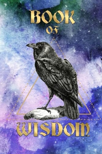 Book of Wisdom Journal: Raven Cosmic Mystic Witchy 140 page Journal Notebook