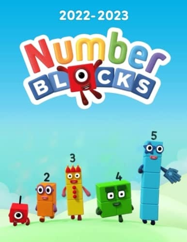 Numberblocks 2022 Calendar: Animated Series Mini Planner Jan 2022 to Dec 2022 PLUS 6 Extra Months | Picture Illustrations Gift Idea For Kids Fans | Kalendar calendario calendrier