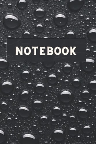 Black water drop notebook: It's 6x9 150 pages!