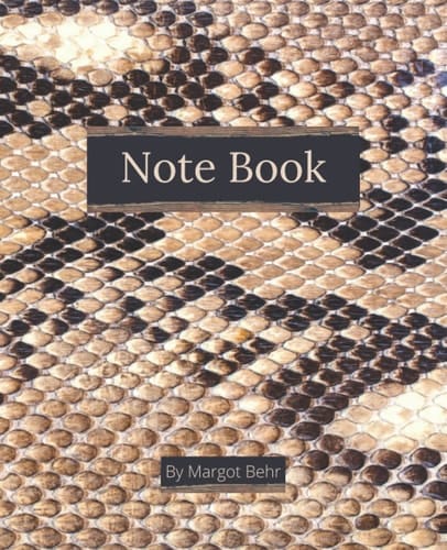 Note Book: Python inspired design on the cover & interior graphics of this lined note book; Ideal for writing notes, thoughts, memoirs, capturing information, journaling etc.