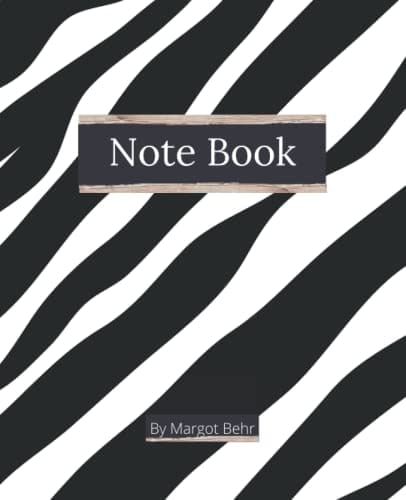Note Book: Zebra inspired design on the cover & interior graphics of this lined note book; Ideal for writing notes, thoughts, memoirs, capturing information, journaling etc.