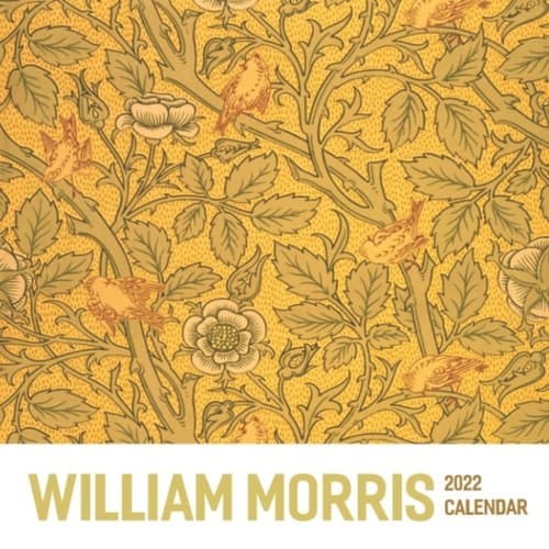 William Morris 2022 Calendar: British Textile Designer Art Collection Squared Monthly Calendar Mini Planner To Do List 12 Months 2022 bonus September to December 2021 | Classroom, Home, Office