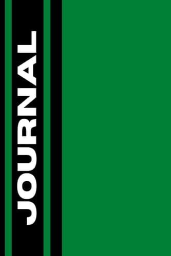 Journal Lt Green with Black Stripe Two-Tone, Wide Ruled Journal for Men, Women or Teens: Document Every Moment, Justin Case