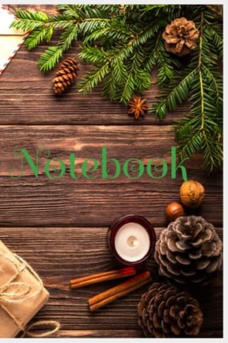 Christmas notebook: cute christmas notebook for making list, taking notes, and log book