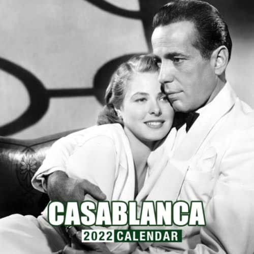 Casablanca War Movie 2022 Calendar: Movie TV Series Film Calendar 2022, January 2022 - December 2022, 12 Months, Squared Monthly, Mini Planner | ... Calendrier | BONUS Last 4 Months 2021