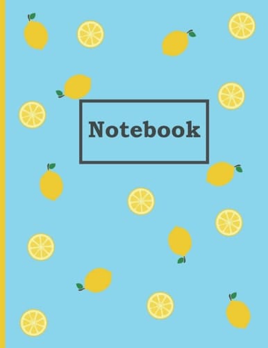 Notebook - College-Ruled 160 Pages: Cute Lemon Journal - Composition Notebook