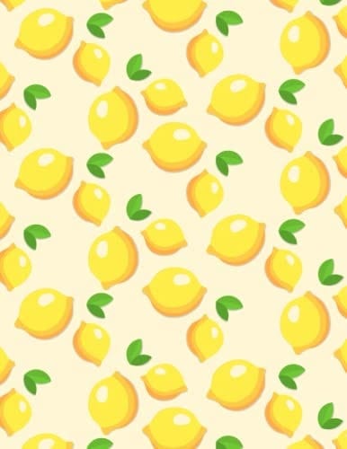 Lemons Dot Grid Notebook 8. 5 X11