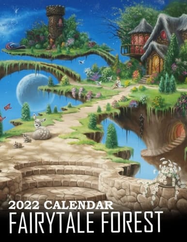 Calendar 2022 Fairytale Forest: Fantasy picture, Art for decor | Squared Monthly Calendar, Calendario, Calendrier 12 Months | BONUS 4 Months 2023