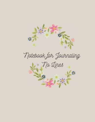 Notebook for Journaling no Lines: Best way to live your life is to write and save your ideas in a plnner