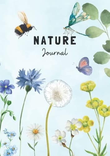 Nature Journal: A kids A4 nature journal with beautiful prompts
