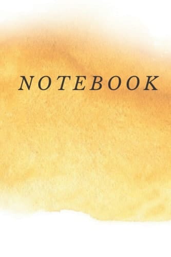 Notebook: Gold Colored Notebook