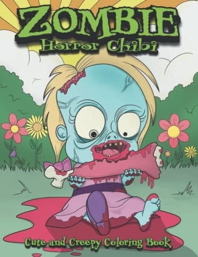 Zombie Horror Chibi Coloring Book