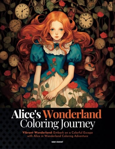 Alice's Wonderland Coloring Journey: Vibrant Wonderland: Embark on a Colorful Escape with Alice in Wonderland Coloring Adventure