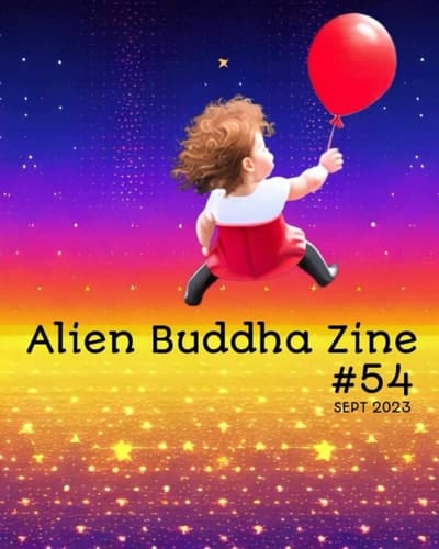 Alien Buddha Zine #54: black and white print