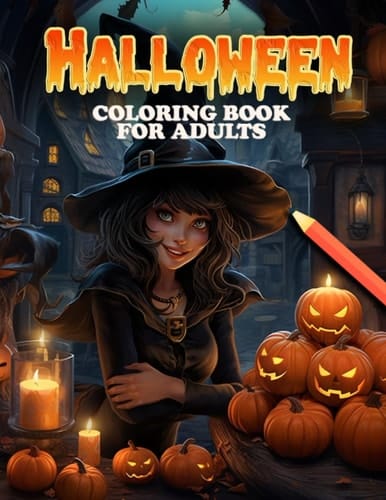 Halloween Coloring Book: Ghosts, Gardens, and More - A Creepy-Cool Coloring Journey for Adults
