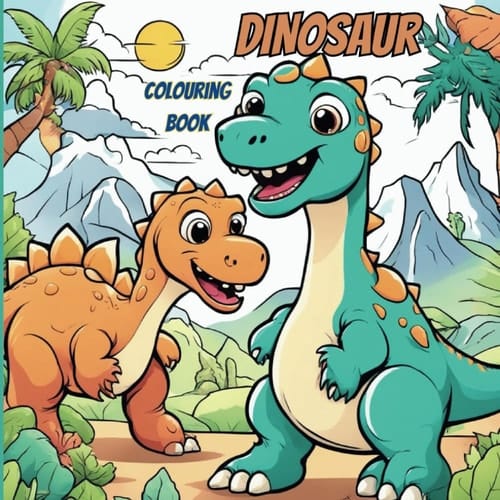 Dinosaur: the magical world of the dinosaurs: A Jurassic Journey Coloring Book for Kids