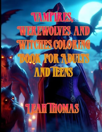 Vampires, Werewolves and Witches: Coloring Book for Adults and Teens