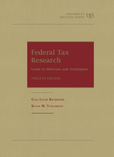 Federal Tax Research Guide to Materials and Techniques