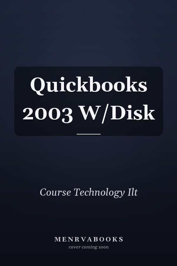 Quickbooks 2003 W/Disk