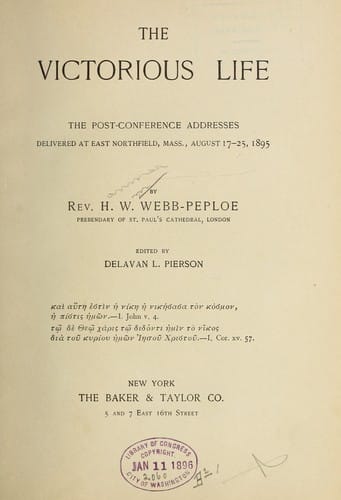 The victorious life...addresses