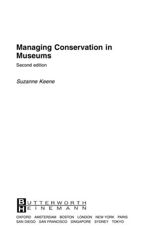 Managing conservation in museums
