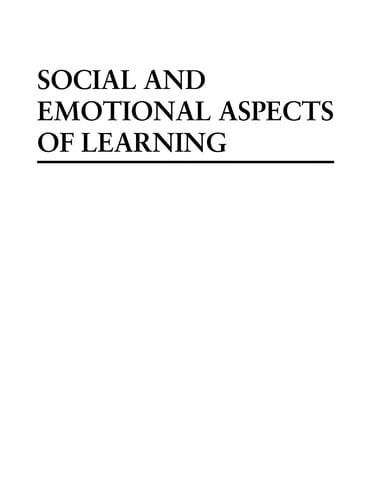 Social and emotional aspects of learning