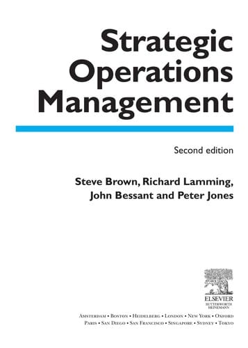 Strategic Operations Management