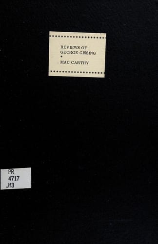 Reviews of George Gissing