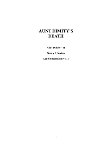 Aunt Dimity's Death (Aunt Dimity)