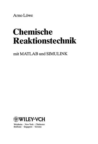 Chemische Reaktionstechnik