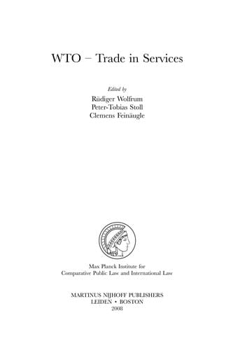 WTO--trade in services