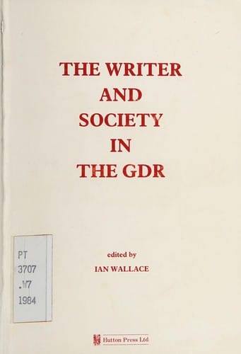 The Writer and society in the GDR