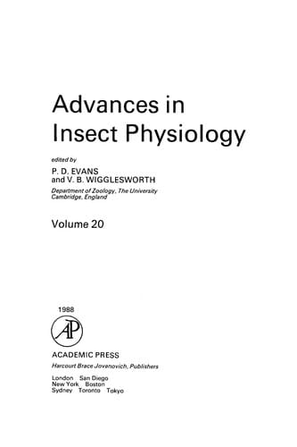 Advances in Insect Physiology, 20