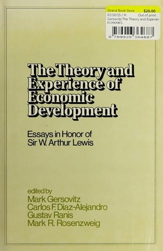 The Theory and experience of economic development