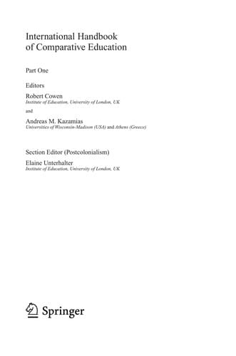 International Handbook of Comparative Education