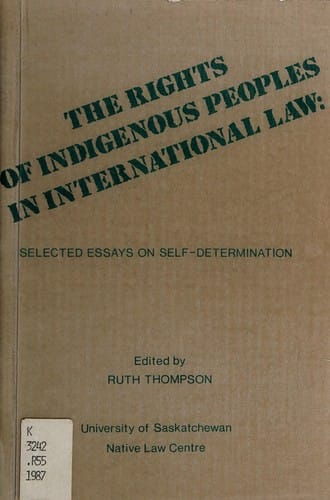 The rights of indigenous peoples in international law