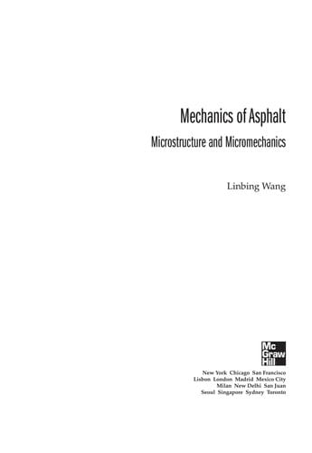 Mechanics of asphalt