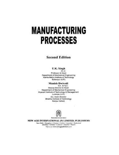 Manufacturing processes