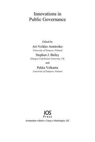 Innovations in public governance