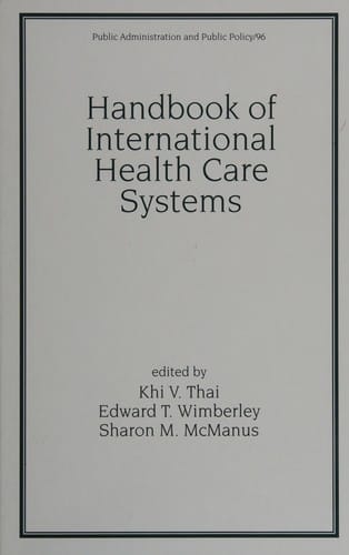 Handbook of international health care systems